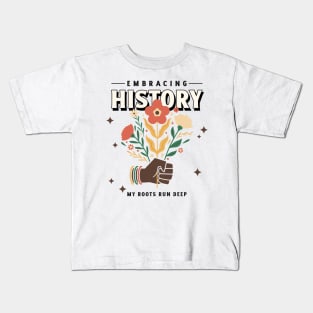 I Am Black History Black Pride Roots Black Culture Kids T-Shirt